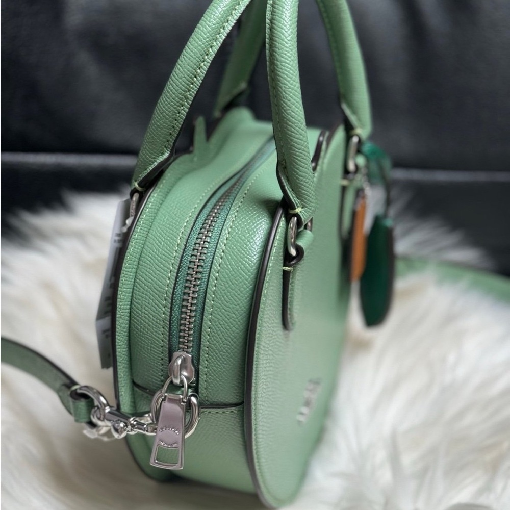 Coach Green Apple Shaped Crossbody leather CR250 NWT - Picture 4 of 11